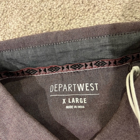 Departwest Oxford Stretch Button Down Shirt - Picture 11 of 12